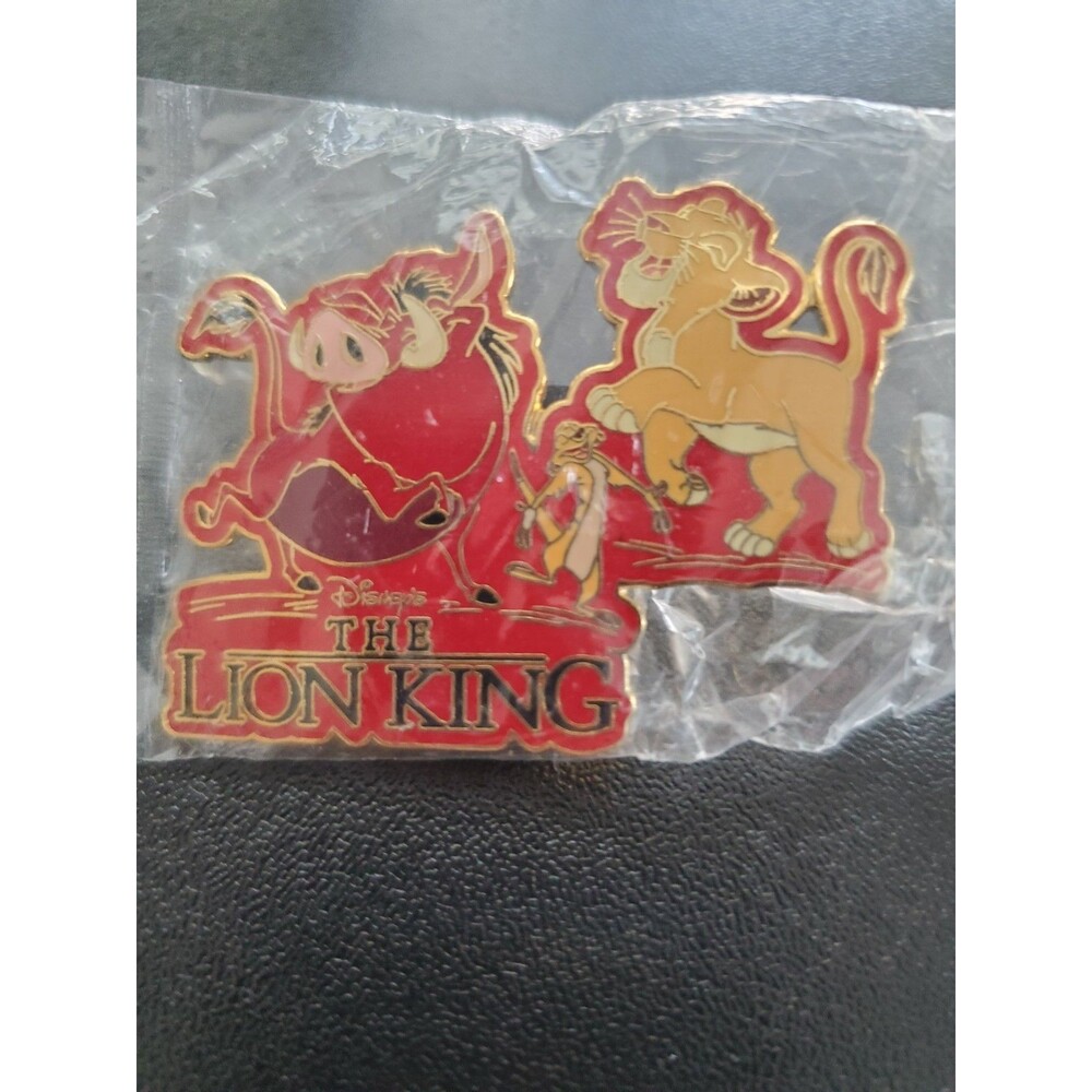 Disney Lion King Pin 2003 Platinum Official Trading Pin Simba Pumba Timone NEW